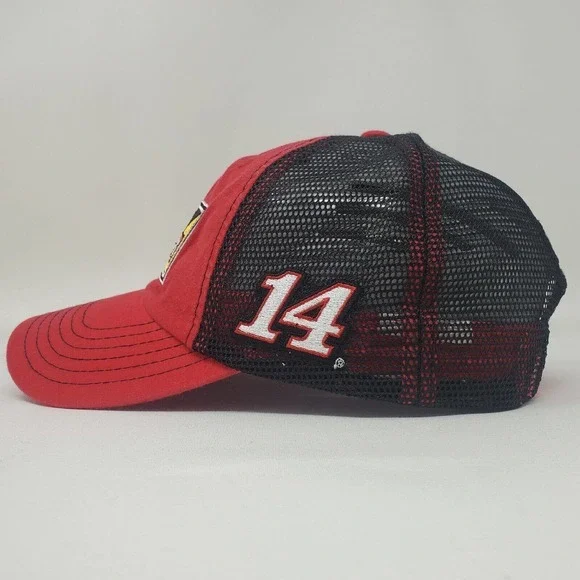 Tony Stewart Baseball Hat Rush Truck Center Red One Size Stewart Haas - Picture 4 of 10